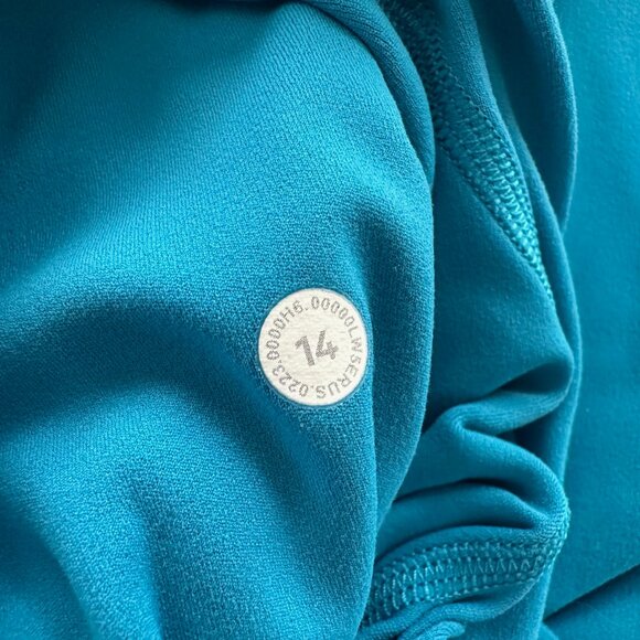 Lululemon Align High-Rise Wide-Leg Pant Size 14 Hawaiian Blue Teal $128 Lounge - Picture 4 of 5